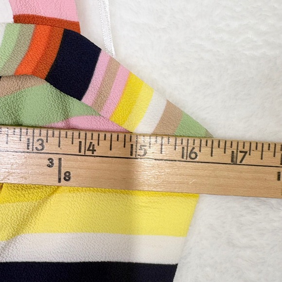 MODCLOTH Colorful Striped Halter Neck Midi Dress Women Size Medium Anthropologie - Picture 7 of 11